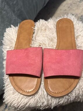Gap Women's Pink Slide Sandals